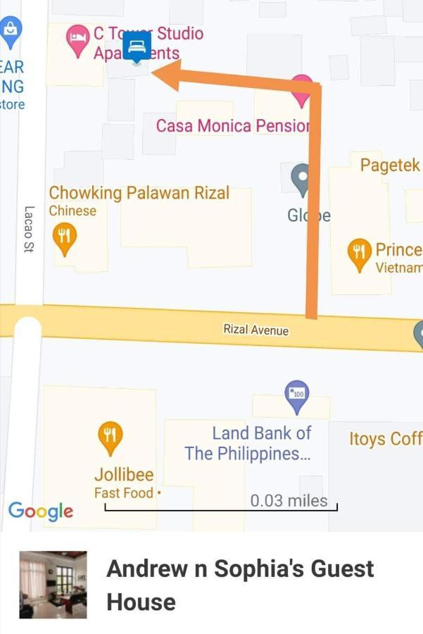 Andrew N Sophia'S Guest House Puerto Princesa Exterior photo
